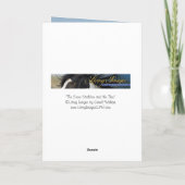 ザスノースタリオンとツリーホースグリーティングカード カード (裏面)