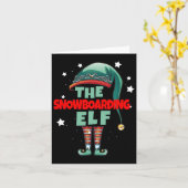 ザスノーボード格言クリスマスパジャマ – スノーボア カード (黄色い花)