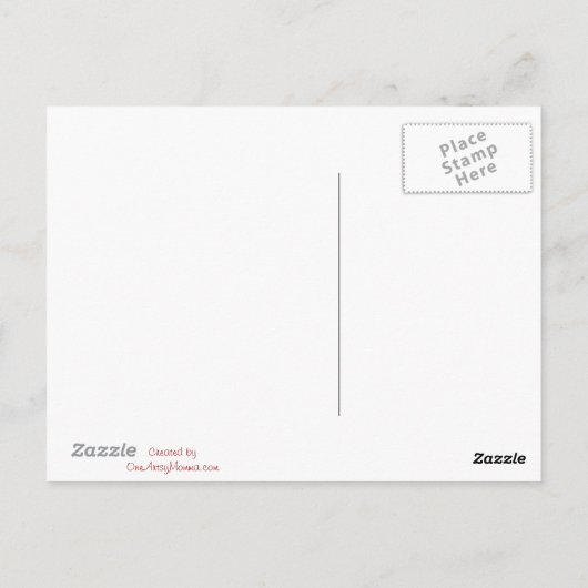 ザスノーモンマアンドスノーガールイラストレーション ポストカード (裏面)