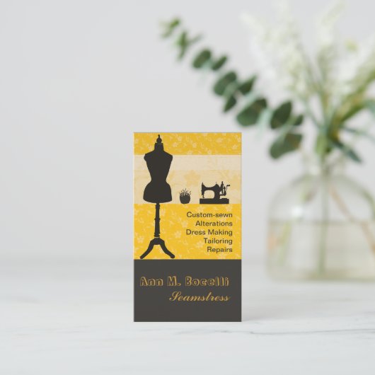 ザスピリットメーカーシーメストス金ゴールドレトロヴィンテージ 名刺 (スタンド正面)