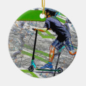 ザスピードスター – スクーターライダーセラミックオーナメント セラミックオーナメント (正面)