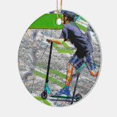 ザスピードスター – スクーターライダーセラミックオーナメント セラミックオーナメント (左)