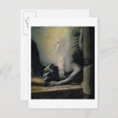 ザスフィンクスとキメラ， 1906 (キャンバス上の油) ポストカード (正面/裏面)