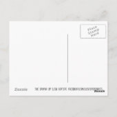 ザスフィンクス毛なしキャットブラック&ホワイトオリジナルアート ポストカード (裏面)