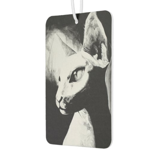 ザスフィンクス猫ネコオリジナルアートエアーフレッシュナー カーエアーフレッシュナー (左)