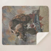 ザスプロケットスパニエル犬、ガンドッグアート シェルパブランケット (正面(横))