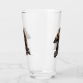 ザスプロケットスパニエル犬、ガンドッグアート タンブラーグラス (左)