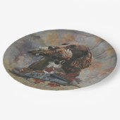 ザスプロケットスパニエル犬、ガンドッグアート ペーパープレート (アングル)