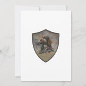 ザスプロケットスパニエル犬、ガンドッグアート 招待状 (裏面)