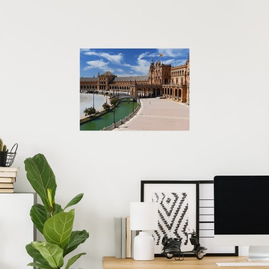 ザスペイ実在ン – プラザデセビラセビリア ポスター (ホームオフィス)