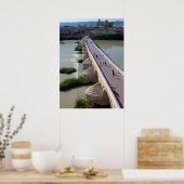 ザスペイ実在ン – ローマのコルドバ橋 ポスター (キッチン)