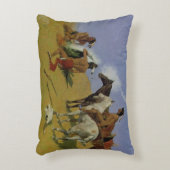 ザスモークシグナルレミントンファインアート アクセントクッション (正面(垂直))