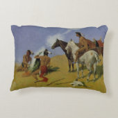 ザスモークシグナルレミントンファインアート アクセントクッション (裏面)