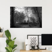 ザスモーク素晴らしマウンテンズカデズコーヴオールドチャーチ ポスター (ホームオフィス)