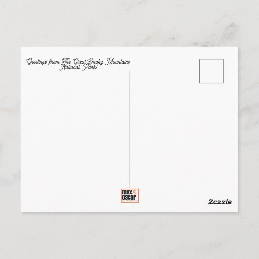 ザスモーク素晴らしマウンテンズ国立公園はがき ポストカード (裏面)