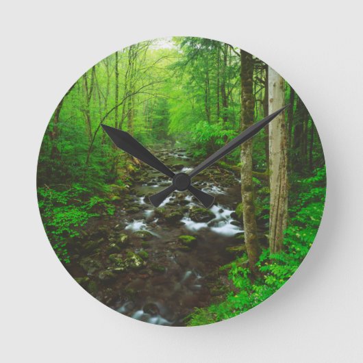 ザスモー素晴らしキー山脈 ラウンド壁時計 (正面)