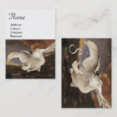 ザスラワンモノグラム、ホワイトパール紙 名刺 (正面/裏面)