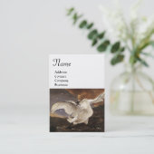 ザスラワンモノグラム、ホワイトパール紙 名刺 (スタンド正面)