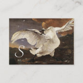 ザスラワンモノグラム、ホワイトパール紙 名刺 (裏面)