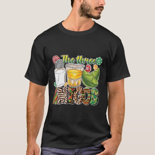 ザスリーアミゴステキラソルトライムシンコデマヨ Tシャツ (正面)