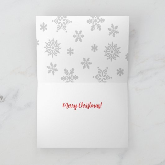 ザスリークリスマス格言ホリデーカード シーズンカード (内部)