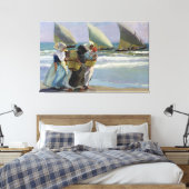 ザスリーセイルズ – ホアキンソローラ キャンバスプリント (インサイチュ (寝室))