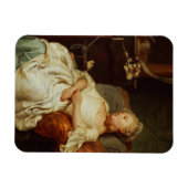 ザスリーパー1759 (キャンバス上の油) マグネット (横)