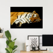 ザスリーピングアムールプリント ポスター (ホームオフィス)