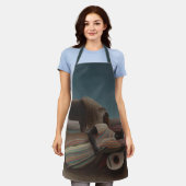ザスリーピングジプシーbyアンリ・ルソーヴィンテージ・アート エプロン (着用した状態)