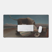 ザスリーピングジプシーbyアンリ・ルソーヴィンテージ・アート デスクマット (キーボード&マウス)