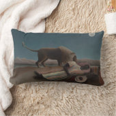 ザスリーピングジプシーbyアンリ・ルソーヴィンテージ・アート ランバークッション (ブランケット)