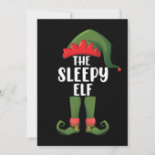 ザスリーピー小妖精や小人ファミリーマッチンググループクリスマス 招待状 (正面)