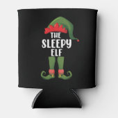 ザスリーピー小妖精や小人ファミリーマッチンググループクリスマス 缶クーラー (正面)