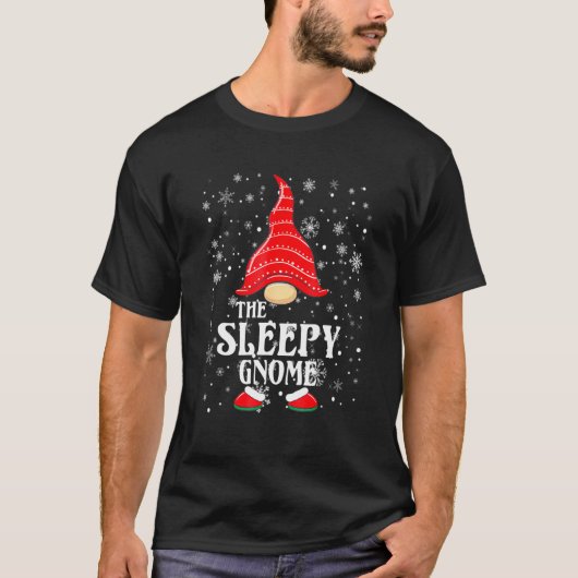 ザスリーピー格言マッチングファミリーグループクリスマスP Tシャツ (正面)