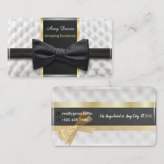 ザスリープインダストリー黒い蝶 名刺 (正面/裏面)