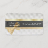 ザスリープインダストリー黒い蝶 名刺 (裏面)