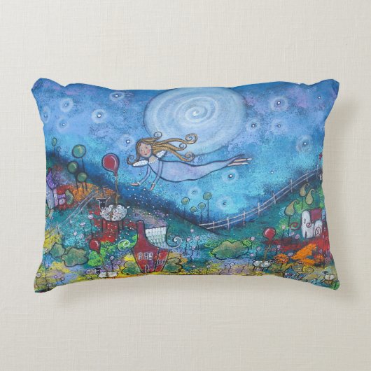 ザスリープフェアリーオリジナルアートピロー アクセントクッション (正面)