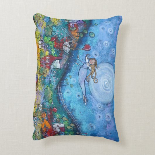 ザスリープフェアリーオリジナルアートピロー アクセントクッション (裏面(縦))