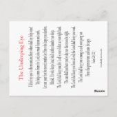 ザスリープ解除アイ祈りの言葉カード ポストカード (裏面)