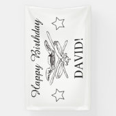 ザスリーマスケット銃兵ハッピーバースデーパーティー 横断幕 (縦)