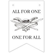 ザスリーマスケット銃兵ハッピーバースデー バンティングフラッグ (第1の旗)