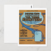 ザスリーマスケット銃兵ヴィンテージソングブックカバー ポストカード (正面/裏面)