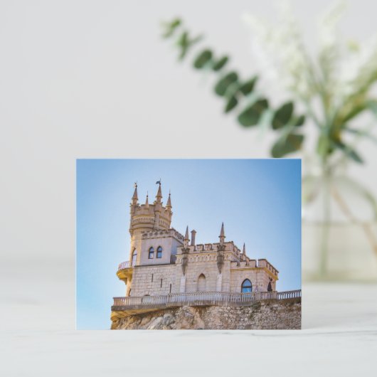 ザスワローズのネストキャッスルクリミアのウクライナハガキ ポストカード (スタンド正面)