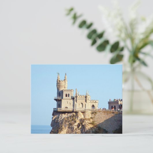 ザスワローズのネストキャッスルクリミアのウクライナハガキ ポストカード (スタンド正面)