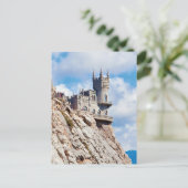 ザスワローズのネストキャッスルクリミアのウクライナハガキ ポストカード (スタンド正面)