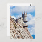 ザスワローズのネストキャッスルクリミアのウクライナハガキ ポストカード (正面/裏面)