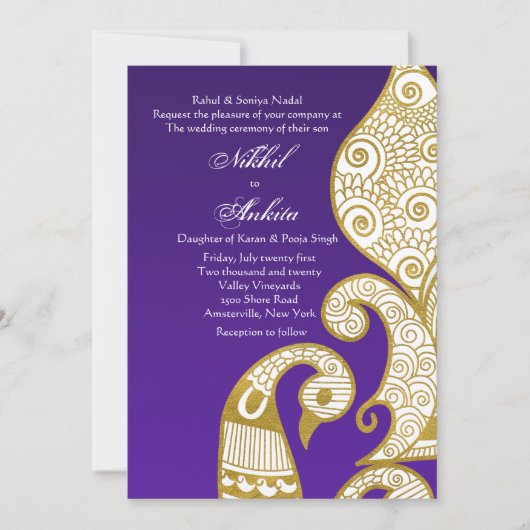 ザスワンゴールデン招待状 招待状 (正面)