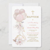 ザスワンプリンセスバプテスムアンドファースト誕生日 招待状 (正面)