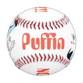 ザスワンプリンセス野球とパフィン 野球ボール (正面)