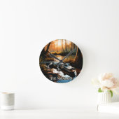 ザスワンプ ラウンド壁時計 (ホーム)